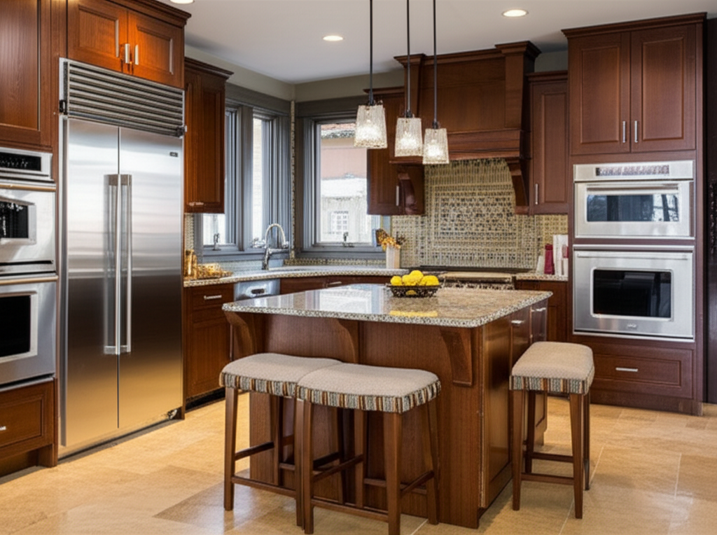 Luxury kitchen background